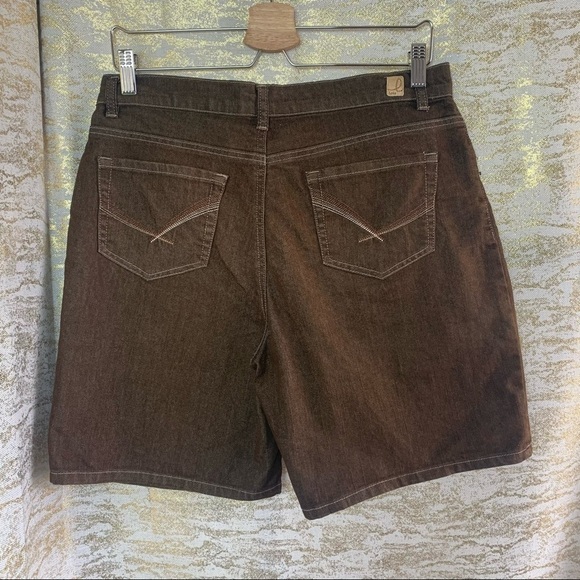 VINTAGE 🧚♀️ Lois Brown Bermuda Women’s Jeans Shorts Size 29 - Picture 7 of 13